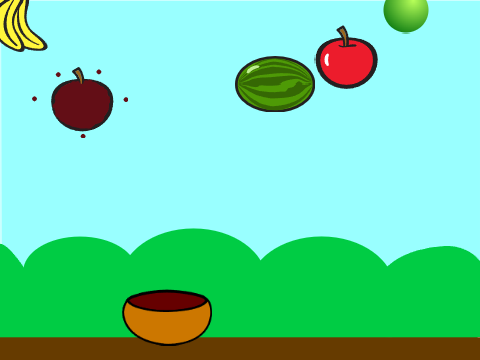 catch the fruit and the ball